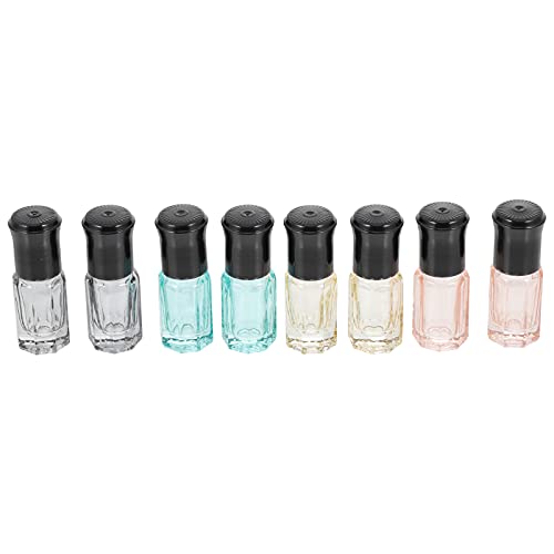Minkissy 8Pcs 3 Tubo de Rolo de Vidro No Frasco de Perfume de Óleo Essencial Ml Rollerball Bola De R