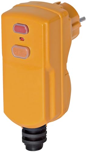 Brennenstuhl Fiche jaune avec protection différentielle 30mA (IP55, pour câble 3G1,5 et 3G2,5)