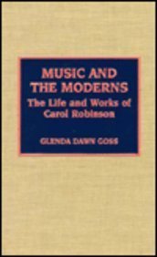 Music and the Moderns Carol Robinson livre de collection art