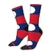 XZDZDX Flag of Laos Polyester Mid-Calf Socks 2 Black-2 for Unisex - Skin-Friendly Elastic Fashion Crew Socks