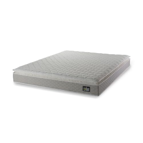 Colchão Casal Strong Pillow Top Espuma D45 138x188x24cm Bege - Suporta até 150kg por Pessoa