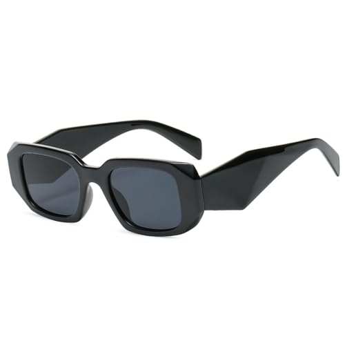 Lunettes de soleil de mode féminine carrées pour un style rétro quotidien