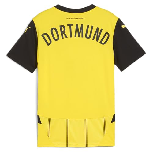 PUMA Kids Boys BVB Home Crew Neck Short Sleeve Jersey Replica Casual - Yellow2