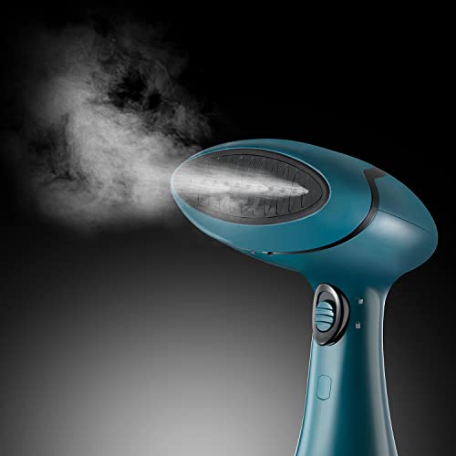 Russell Hobbs Steam Genie Handheld Clothes Steamer, No Ironing Board Needed, Ready to Use in 45s, Power Indicator, Auto-Off, 200ml Removable Water Tank, 3 Attachments, 7m Steam Time, 1600W, 27220
