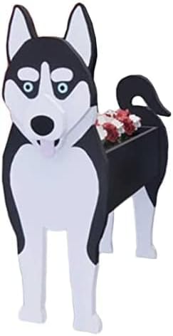 犬の形の植木鉢、DIY漫画クリエイティブ植木鉢、犬の形の装飾的な