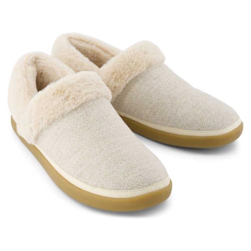 TOMS - Womens Oslo Slipper, Color Bir Cozy Herringbone, Size: 9 B(M) US3