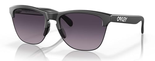 Oakley Frogskins Lite Sunglasses Matte Black with Prizm Grey Gradient Lens 63mm