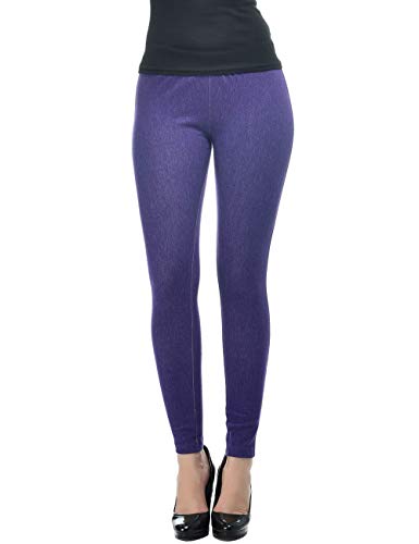 Image of Frenchtrendz Women's Slim Fit Mid Rise Stretchable Cotton Modal Spandex Jegging Pull On