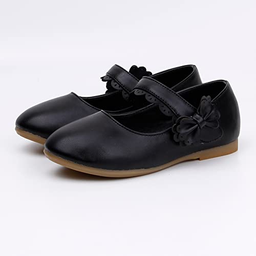 Girls Dress Shoes Toddler Flower Girl Little Kids Mary Jane Ballet Flats Bow Wedding School Party Communion Shoes3