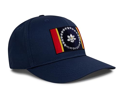 Image of International Tie State Hat for Men and Women, Adjustable Snapback Trucker Baseball Cap with Embroidered Patch