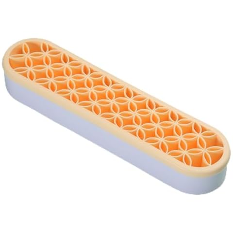 YOJOB Desktop Crochet Hook Case, Silicone Crochet Hooks Organizer, Pen Holder for Desk Cover