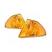 For 1999 2000 BMW 323i Pair Park/Signal Lights Driver and Passenger Side park/signal/marker combo; Sedan/4dr wagon; E46; w/amber lens BM2520104 BM2521104
