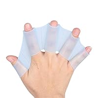 Algopix Similar Product 11 - 1 Pair Silicone Hand Swimming Fins