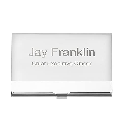Jeltraller Personalized Business Card Holder, Custom Engraved Business Card Holder For Men And Women thumb #4