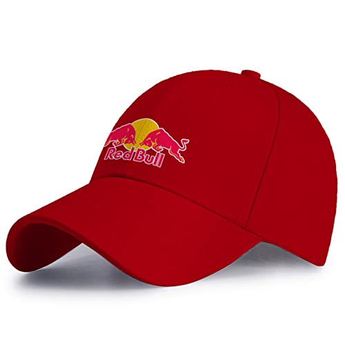 BABQ-HTRS Casquette de Baseball Homme Bull Lettre Graphique Père Papa Réglable Plaine Pare-Soleil Chapeau - Cadeaux pour Hommes, Mari, Petits Amis(Color: red,Size:one size), Rouge, Taille unique