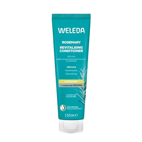 Weleda - Acondicionador Revitalizante de Romero, Desenreda, Suaviza y Nutre, Aporta Volumen, con Ingredientes Naturales, Todo Tipo de Cabello, Vegano - 150 ml