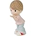 Precious Moments Valentine's Day Figurine | Love is in The Air | Bisque Porcelain Figurine | Valentine's Day Gift | Sweetheart Gift | Hand-Painted (Boy)