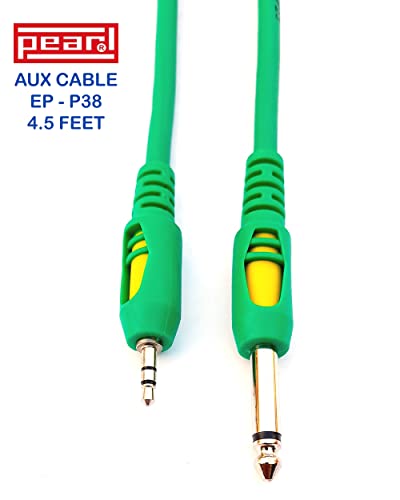 Image of PEARL 4.5 Feet AUX Cable (EP Stereo - P38) - Green