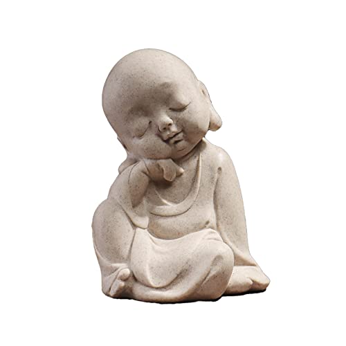 【修縁堂】高品質 小坊主 小和尚 置物 一式 禅の意 木彫り Amazon.co.jp: 小坊主さんの木彫り 合掌 木製 スワール無垢材