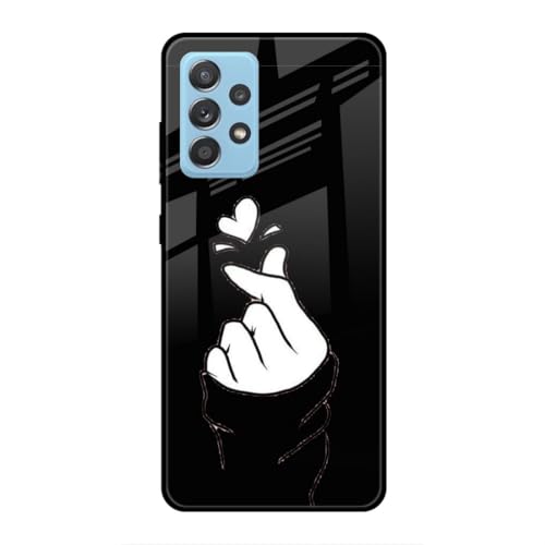 Image of SmashItUp Finger | Love | Black Designer Printed TPU Metal Case Mobile Back Cover for Samsung A53 5G