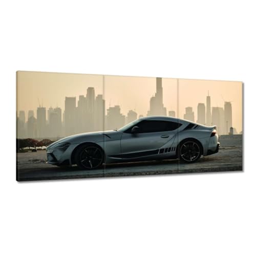 Peinture imprimée sur toile haut de gamme 150x70 cm grande voiture tableau urbain H8645Z_PC3BI