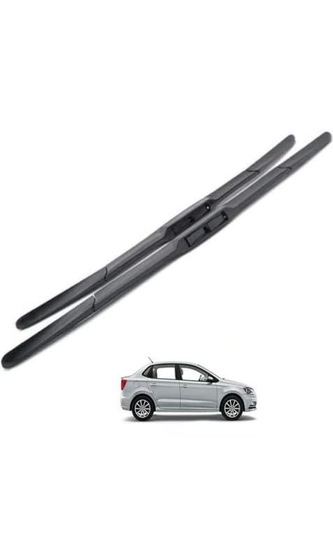 Image of AWB Hybrid Wiper Blades Compatible with Volkswagen Ameo (Pack of 2)
