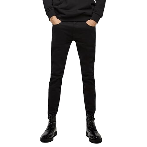 Men's Ripped Jeans Slim Fit Skinny Distressed Jeans Casual Denim Pants Fashion Clothing for Men