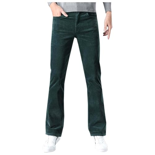 Velours côtelé rétro pour ce pantalon évasé extensible années 70 homme