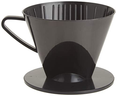 Fino Pour-Over Coffee Brewing Filter Cone, Number 1-Size, Black, Brews 1 To 2-Servings #TOP1