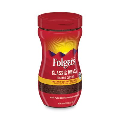 Folgers Instant Coffee Crystals, Classic Roast, 16 Ounce image 3