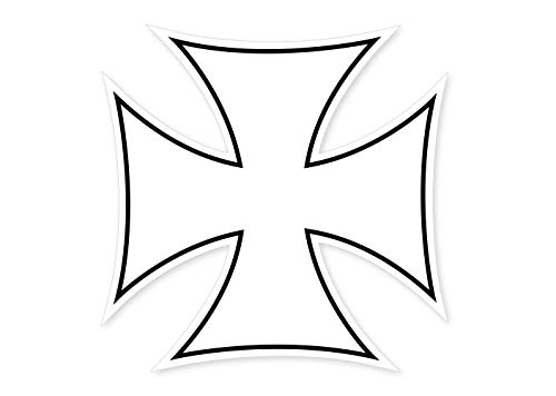 Autocollant Croix de fer pour voiture Résiste au lavage et aux UV Cover