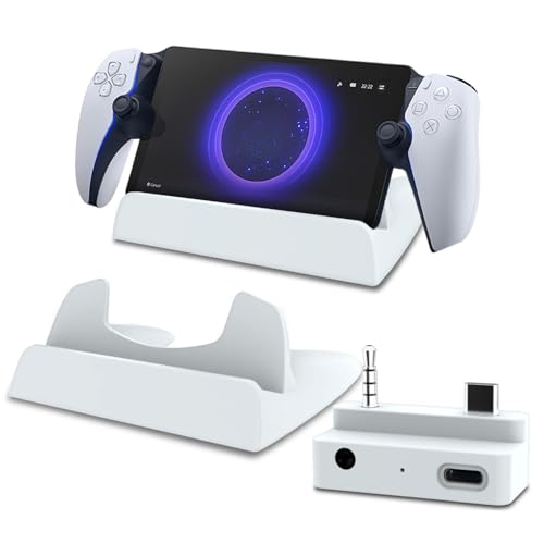 Image of EASEGMER Charging Stand and Adapter for Playstation Portal - Charge Dock Stand Holder Accessories for PS Portal Remote Player
