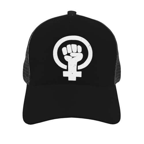 Feminist Fist Garden Unisex Mesh Baseball Caps - Classic Adjustable Hat3