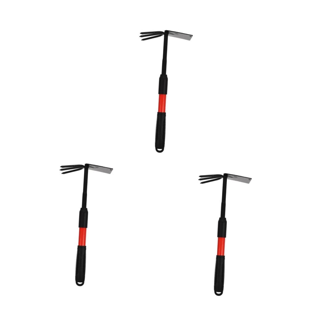 SUPVOX 3pièces De Jardin à Double Tête Acier Outil De Creusage Pratique Pour Légumes Et Extérieurs Outil De Jardinage Multifonctionnel Avec Acier