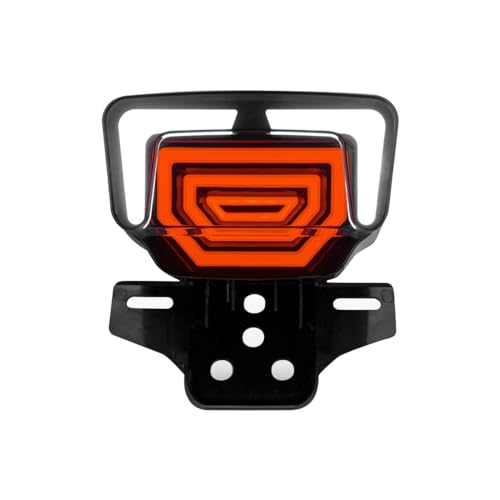 Feux arrière de moto visibles sous la pluie avec clignotant d'arrêt antibrouillard