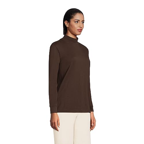 Image of Lands' End Women's Plus Size Long Sleeve Super T Mock