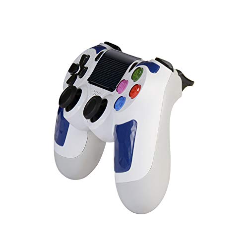 PS4 Controller Wireless Bluetooth Gamepad for Playstation 4 Clickable Touch Panel Joypad – Joystick with Sixaxis,Compatible with All PS4 Models & PC (Blue) - Thumbnail 5