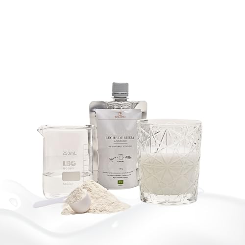 Biolactea - Latte d'asina in polvere 65 gr - Latte in polvere fermentato e liofilizzato - Bevanda biologica per tutte le età - Ricca fonte di proteine - Rafforza il sistema immunitario