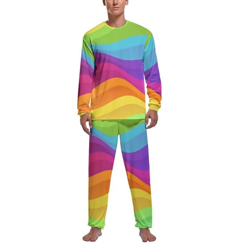 Ensemble de pyjama homme manches longues idéal pour des soirées cocooning à la maison