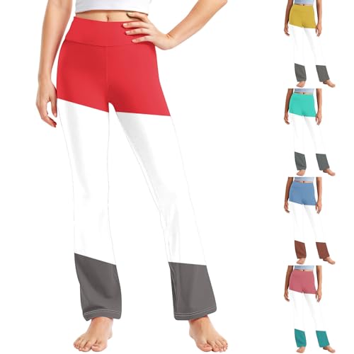 Toddler Girls Comfort Color Block Yoga Pants Teens High Waisted Straight Leg Activewear Leggings for Kids 2-13 Years2