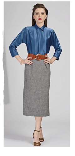 Patron chemisier vintage femme Simplicity H0229 pour confection haut de gamme tailles 44 à 52