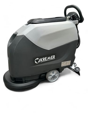 DeTec. Scheuersaugmaschine DT-FL60 Gebäudereinigung | Akku Boden Reinigungsmaschine 24V 100AH | Bodenreiniger für Betonboden und Fließen in Industrie und Gewerbe