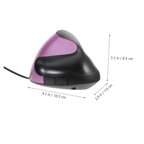 Ratón vertical ergonómico NUOBESTY USB con 5 botones y reposamuñecas para el trabajo diario 2