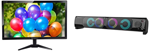 ZEBRONICS A22FHD LED 54.6cm (21.5″) 1920×1080 FHD Resolution Monitor With HDMI + VGA Dual Input & Zeb Wonderbar 10 USB Powered 2.0 Computer Speaker For Rs. 6242 @ 73 %