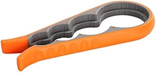 Jar Opener and Bottle Opener for Weak Hands Arthritis Elderly and Children,Non-Slip Jar Opener Grip Get Lids Off with Ease (Orange)