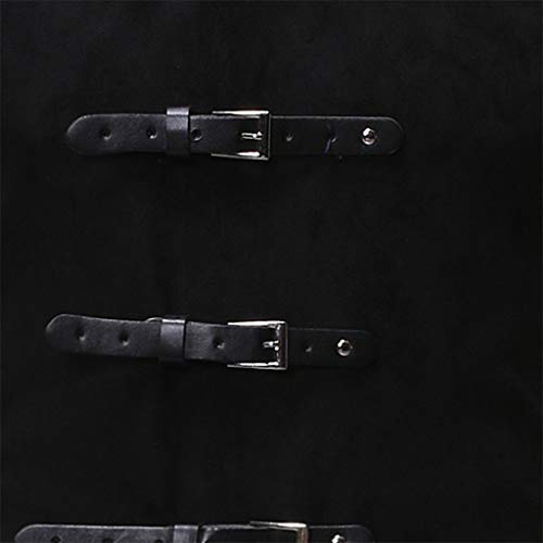 Kingspinner Mens Gothic Steampunk Vest Vintage Tailcoat Jacket Waistcoat Sleeveless Tailcoat Victorian Frock Long Trench Coats #TOP7