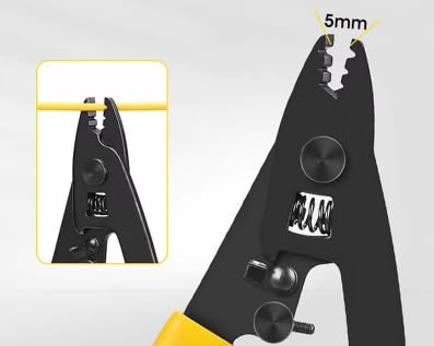 FTTH Drop Cable Jacket Stripper and Three Hole Fiber Optic Cable Stripper Stripping Plier, Fiber Tool Kit - Image 2