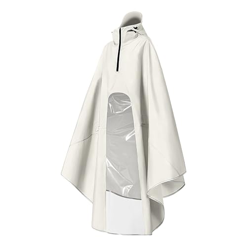 Poncho de pluie pour femme zippé avec cape de pluie d'extérieur pour moto