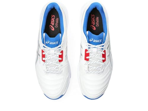 Image of ASICS Men's Gel-Gully 7 Cricket Shoe (White /Safety Yellow)