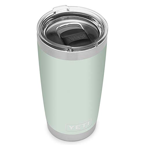 Image of YETI Rambler 20 oz Tumbler Retired Color, Stainless Steel, Vacuum Insulated with MagSlider Lid, Sagebrush Green